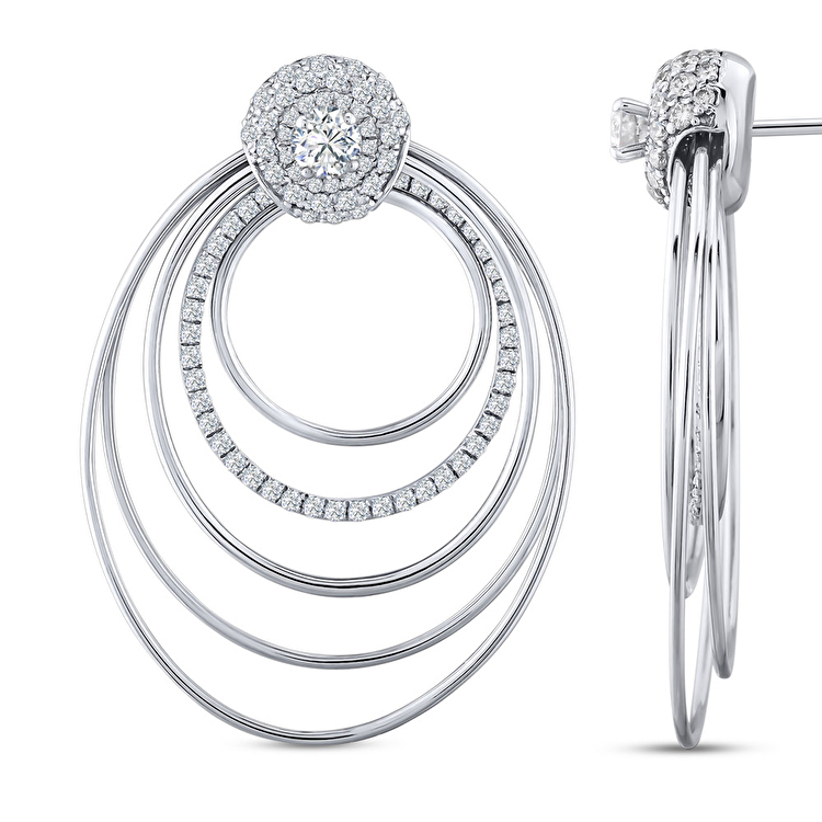 1,51 Karat Forevermark Millemoi Koleksiyonu Pırlanta Küpe