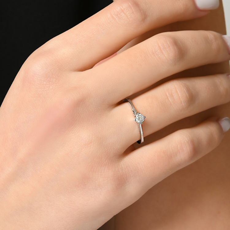 0,18 Karat Forevermark Tektaş Pırlanta Yüzük