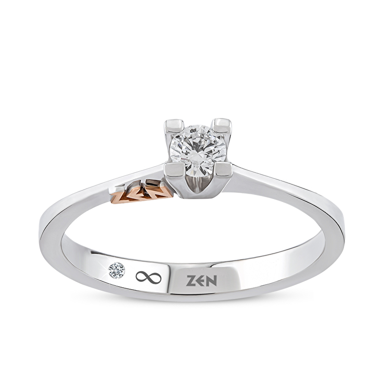 0,14 Karat Valentine Forevermark Tektaş Pırlanta Yüzük