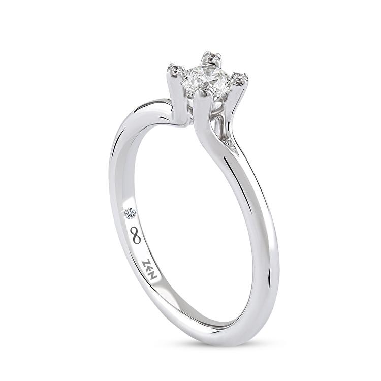 0,19 Karat Forevermark Cornerstones Tektaş Pırlanta Yüzük