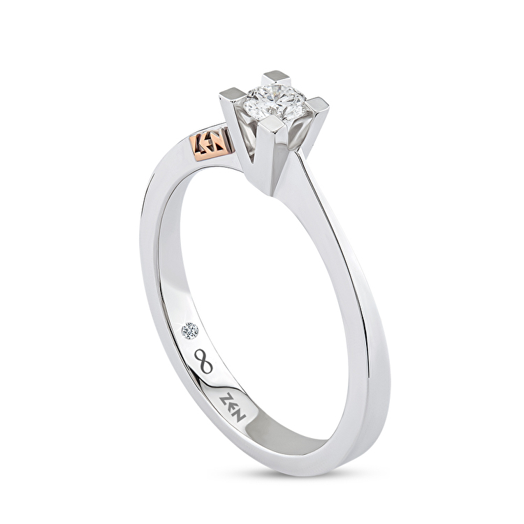 0,15 Karat Valentine Forevermark Tektaş Pırlanta Yüzük