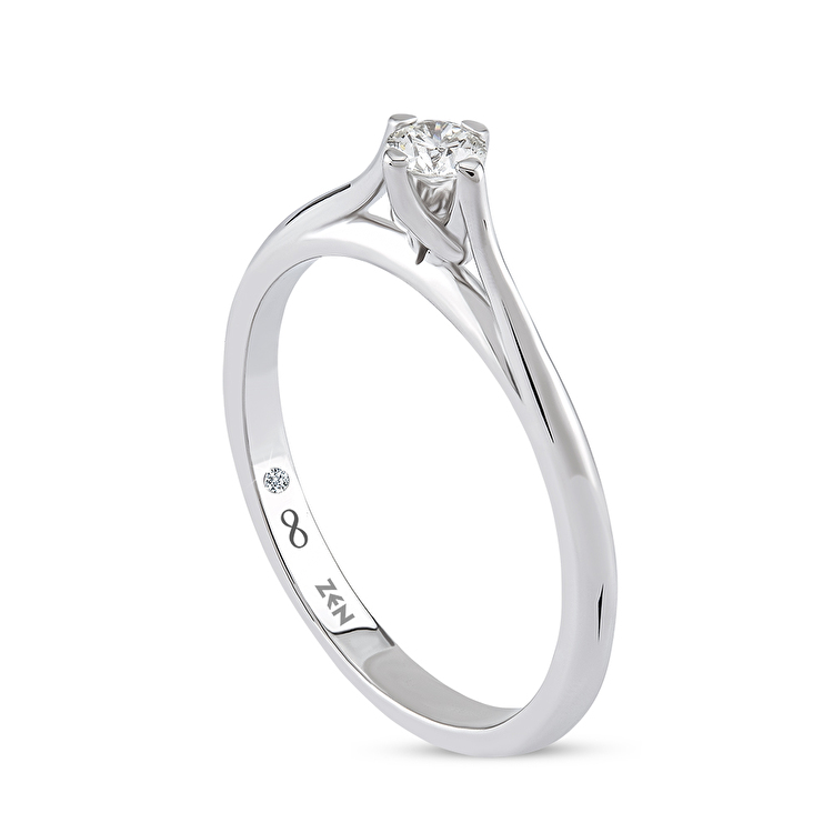 0,14 Karat Forevermark Setting Koleksiyonu Tektaş Pırlanta Yüzük