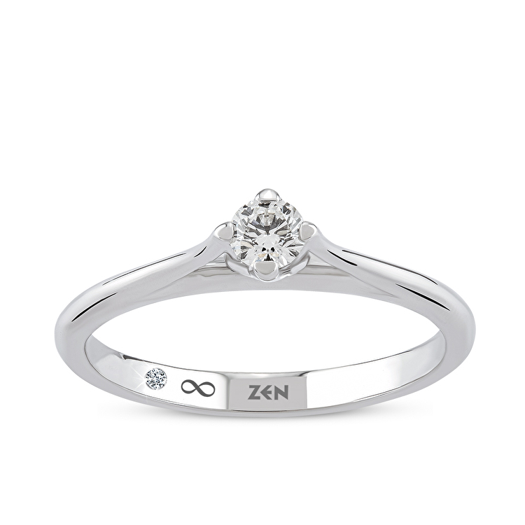 0,14 Karat Forevermark Setting Koleksiyonu Tektaş Pırlanta Yüzük