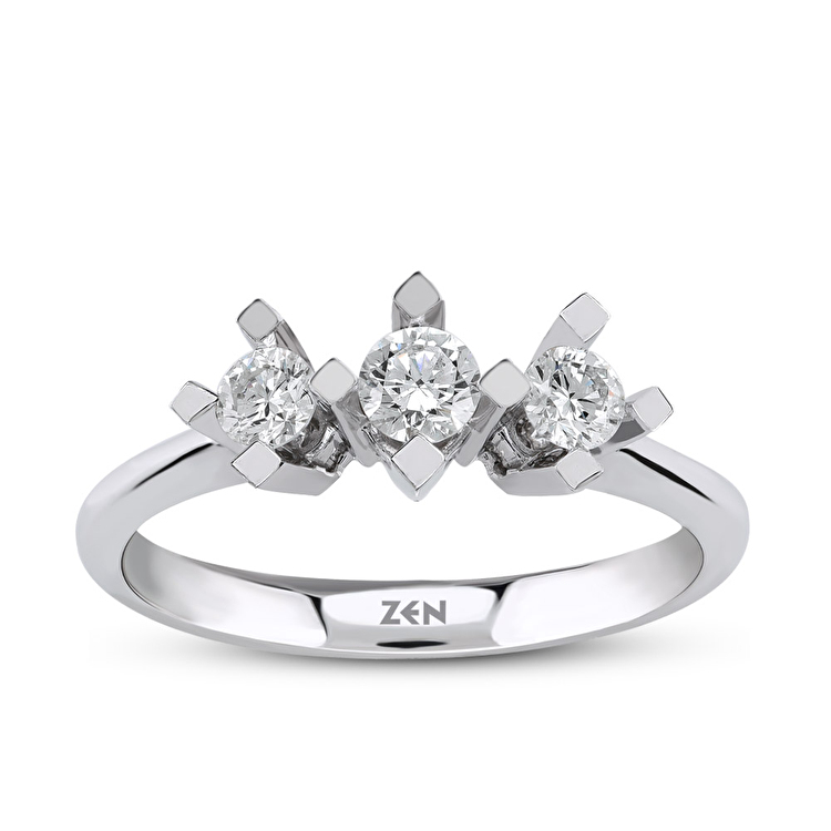 0,46 Karat Forevermark Tria Pırlanta Yüzük