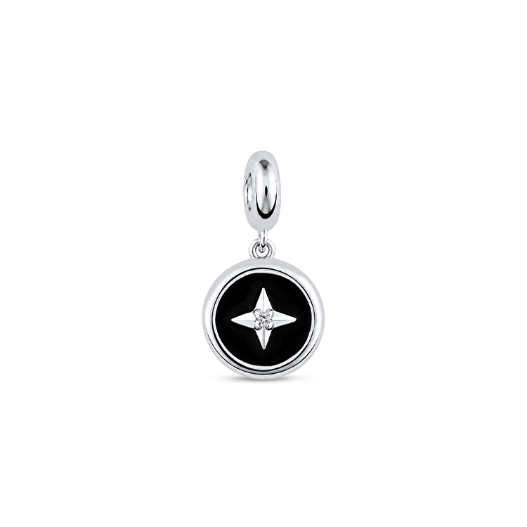 Pırlantalı Gümüş Charm 