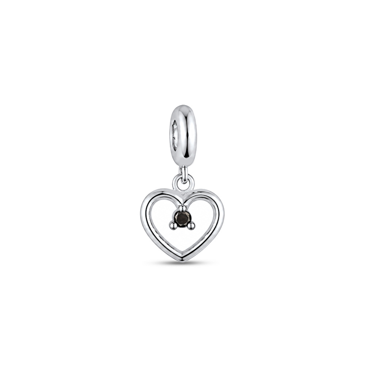 Pırlantalı Gümüş Charm 
