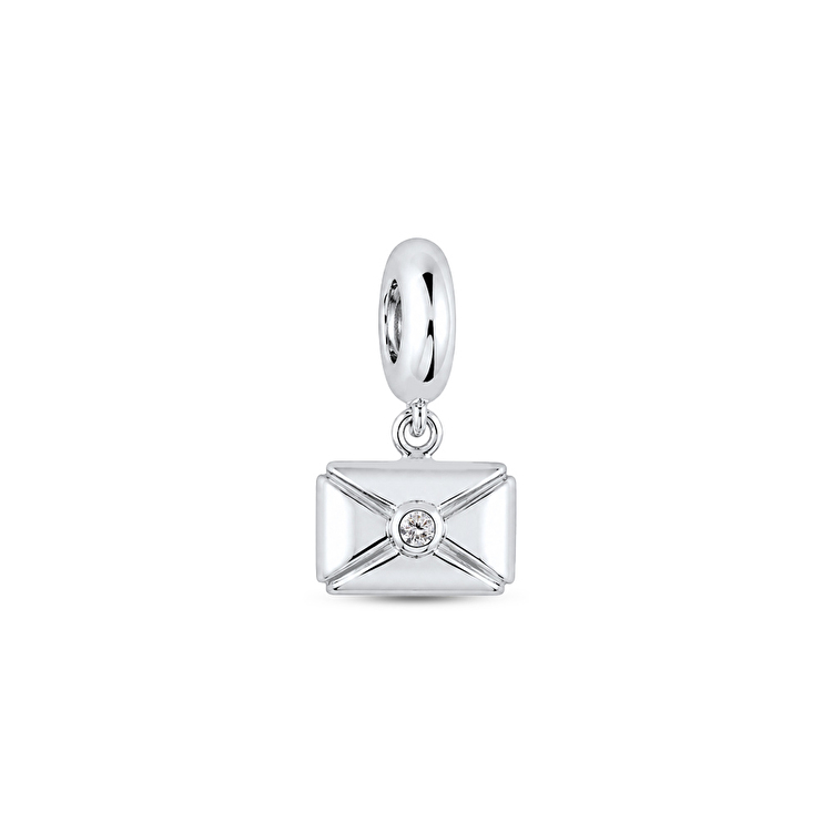Pırlantalı Gümüş Charm 