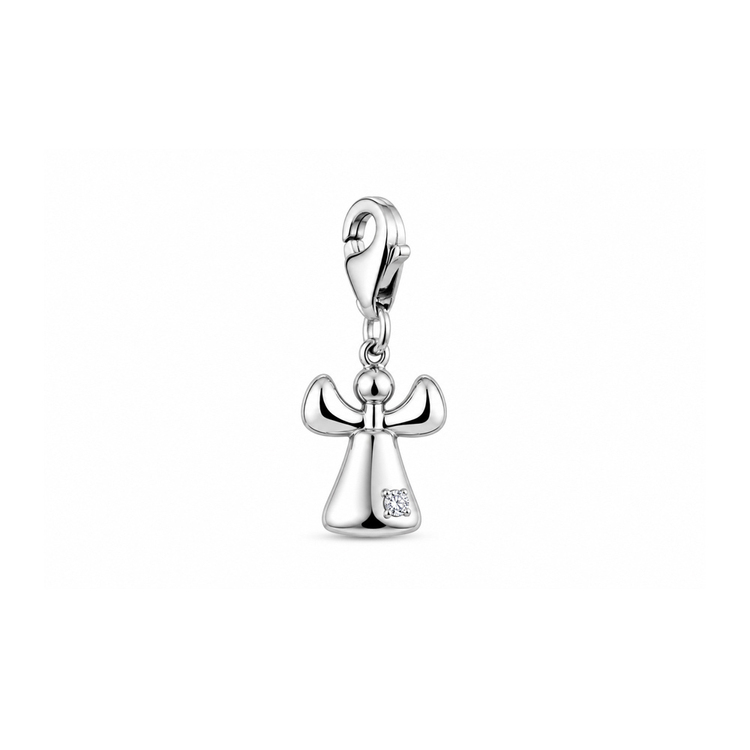Pırlantalı Gümüş Melek Charm 