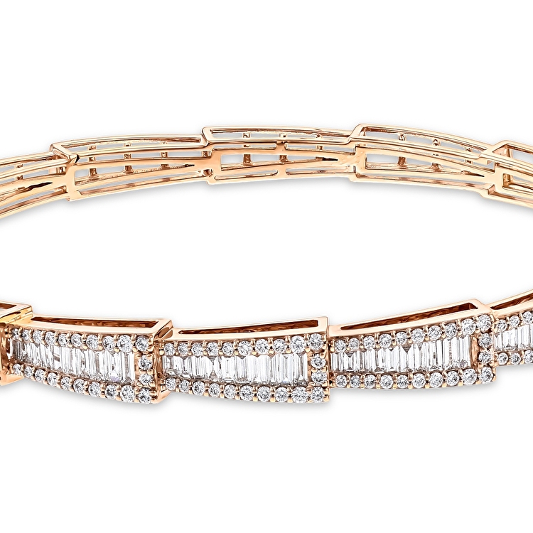 2,05 Karat Baget Pırlanta Bileklik