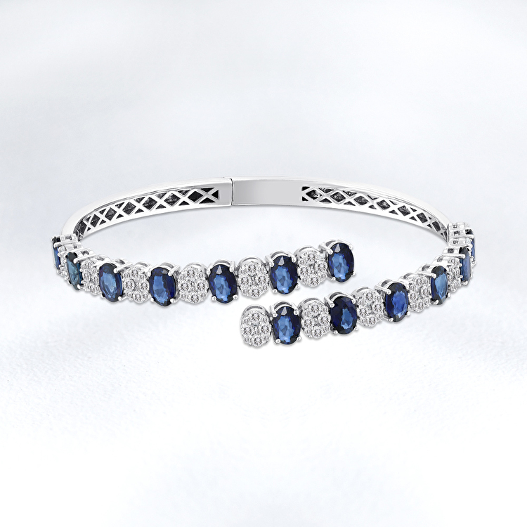 7,93 Karat Safir Pırlanta Bileklik