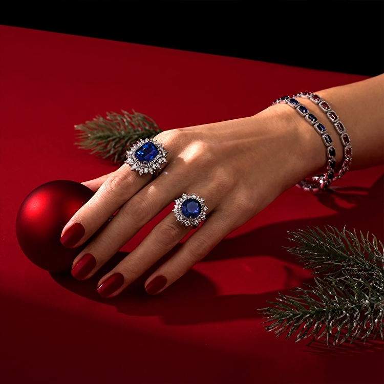 13,51 Karat Pırlanta Safir Bileklik