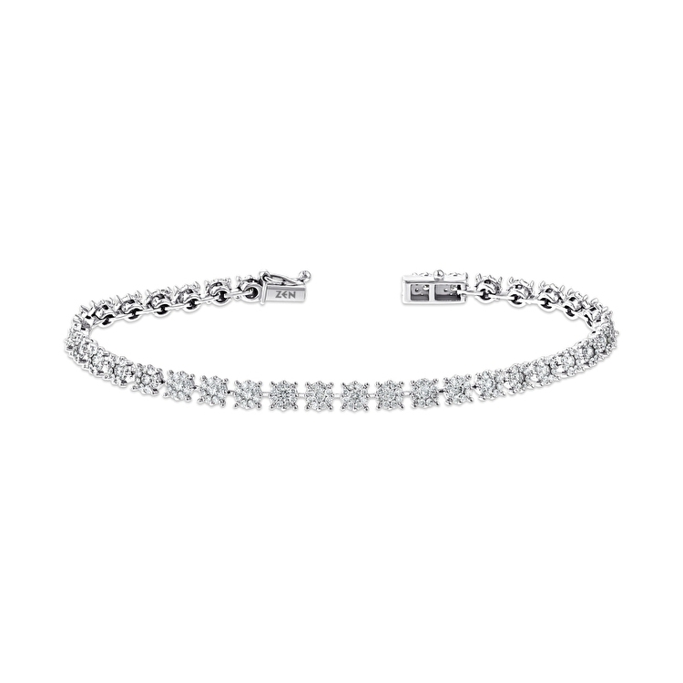 3,00 Karat Pırlanta Su Yolu Bileklik