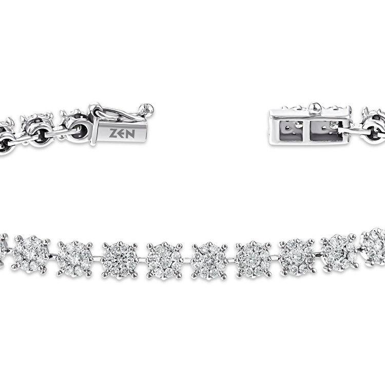 3,00 Karat Pırlanta Su Yolu Bileklik