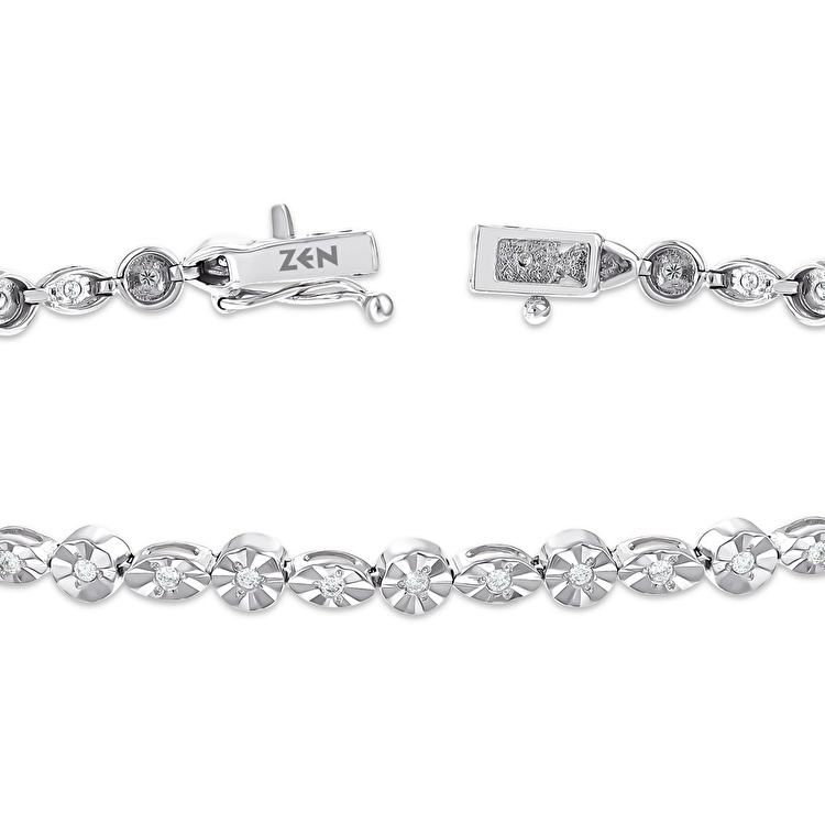 0,30 Karat Pırlanta Su Yolu Bileklik