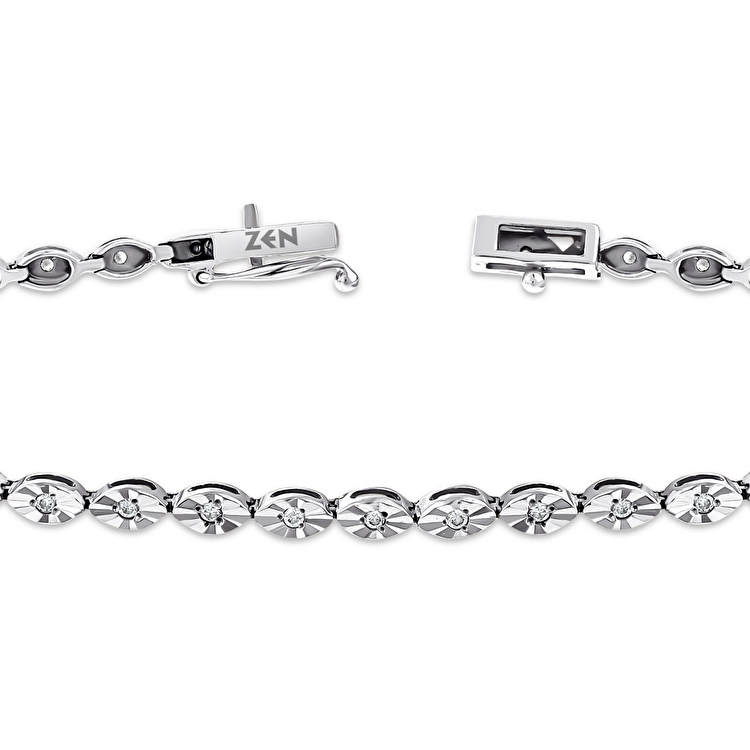 0,30 Karat Pırlanta Su Yolu Bileklik