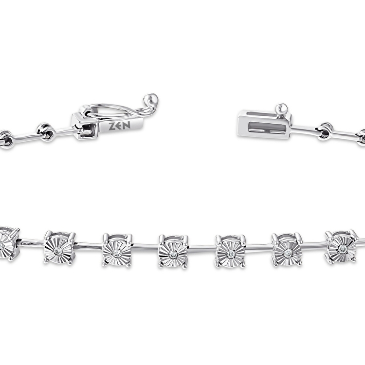 0,06 Karat Pırlanta Su Yolu Bileklik