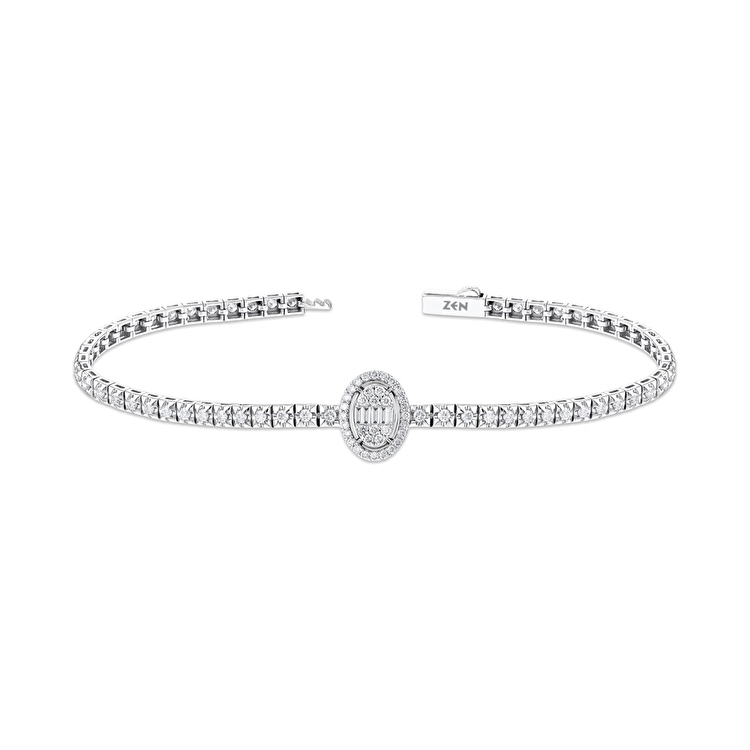 1,20 Karat Pırlanta Su Yolu Bileklik