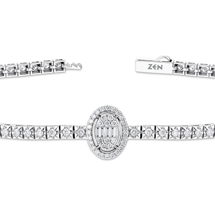 1,20 Karat Pırlanta Su Yolu Bileklik