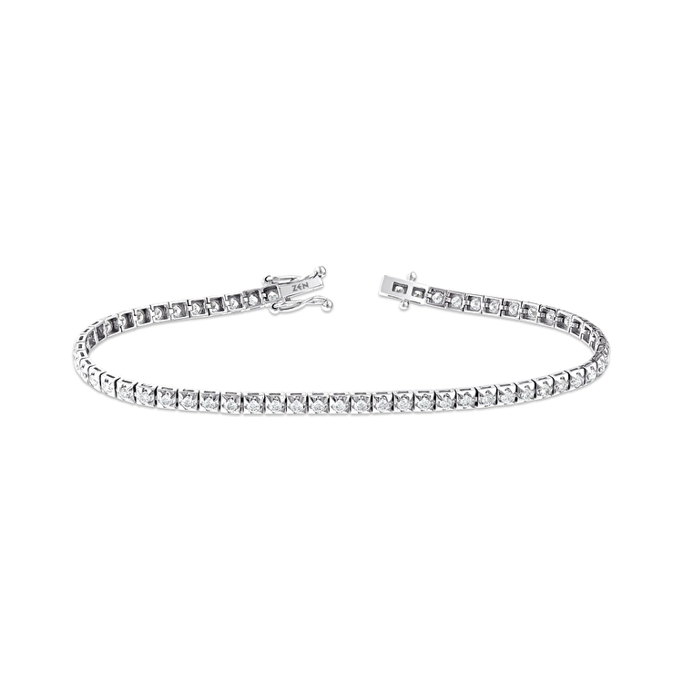 1,50 Karat Pırlanta Su Yolu Bileklik