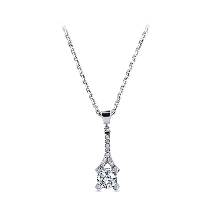 0,36 Karat Forevermark Cornerstones Tektaş Pırlanta Kolye