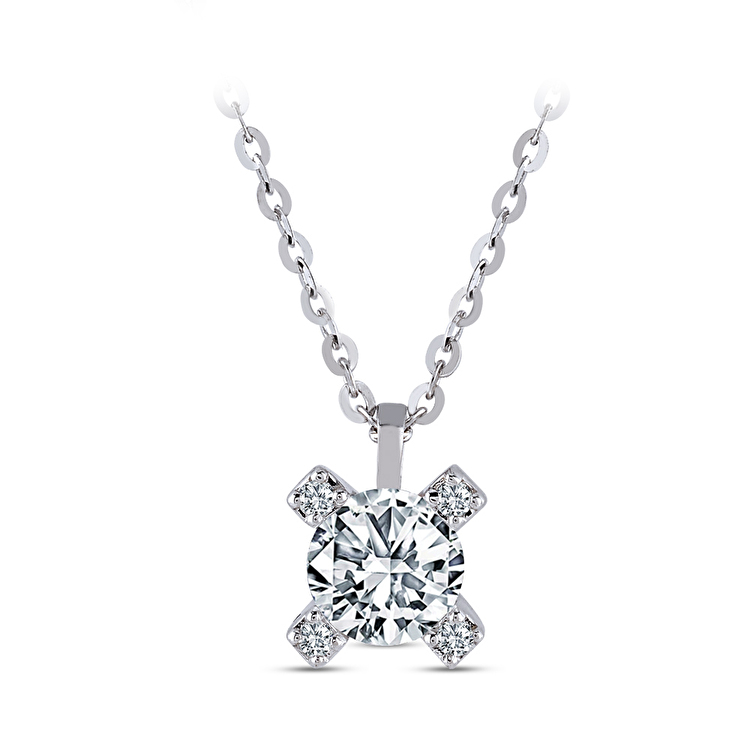 0,32 Karat Forevermark Cornerstones Tektaş Pırlanta Kolye
