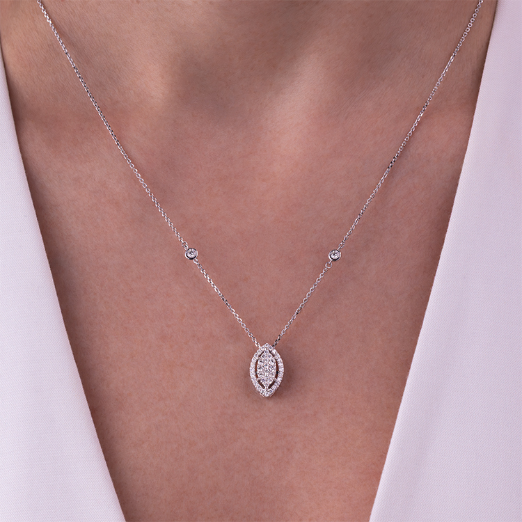 0,42 Karat Pırlanta Kolye