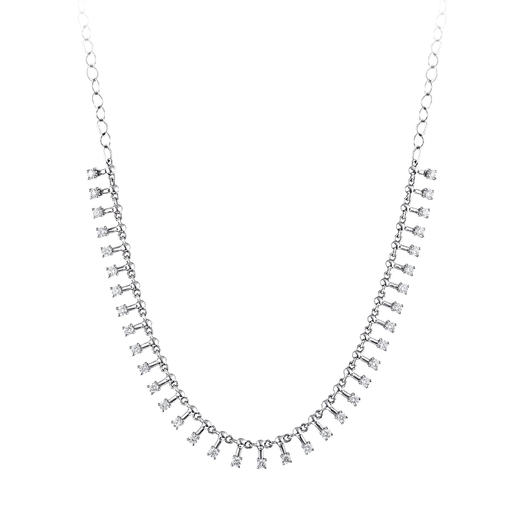 0,88 Karat Choker Pırlanta Kolye