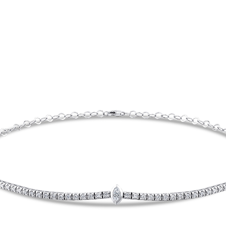 1,20 Karat Choker Su Yolu Kolye