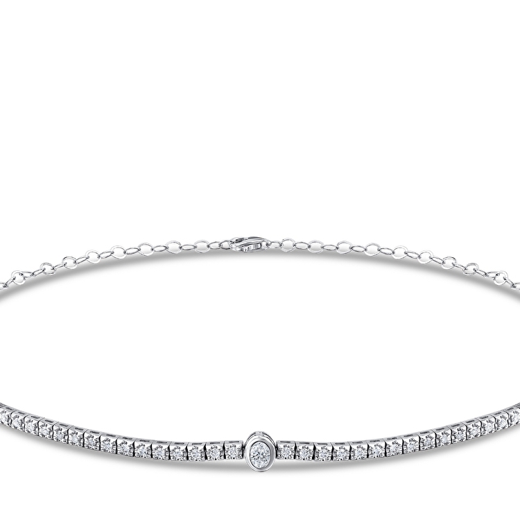 1,19 Karat Choker Su Yolu Kolye