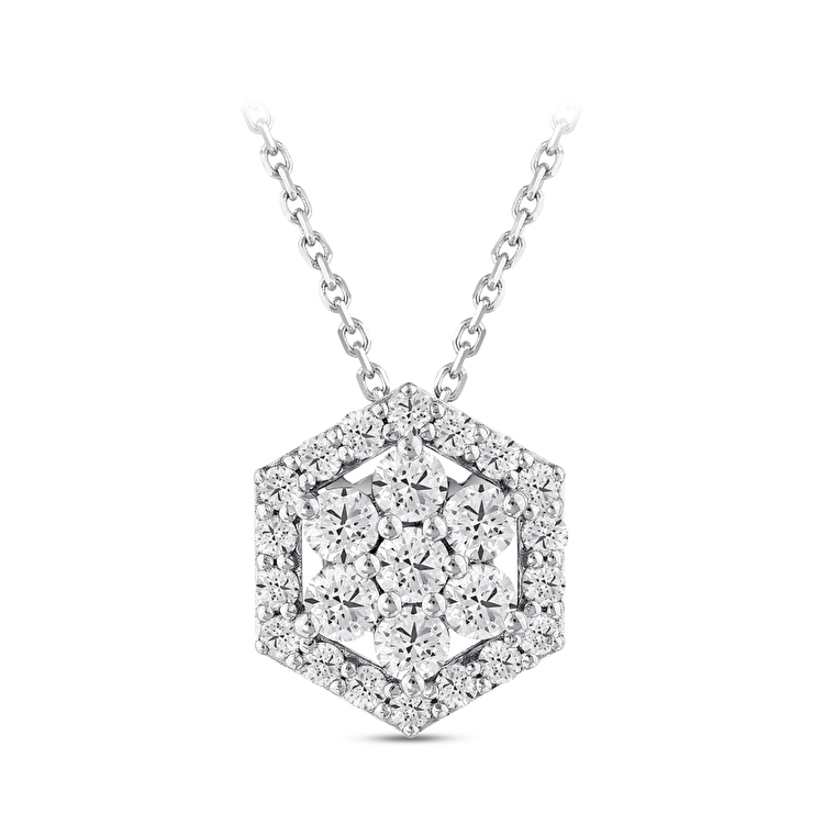 0,71 Karat Tasarım Pırlanta Kolye