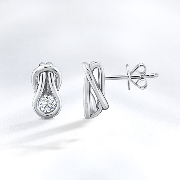 0,60 Karat Forevermark Encordia Koleksiyonu Tektaş Pırlanta Küpe