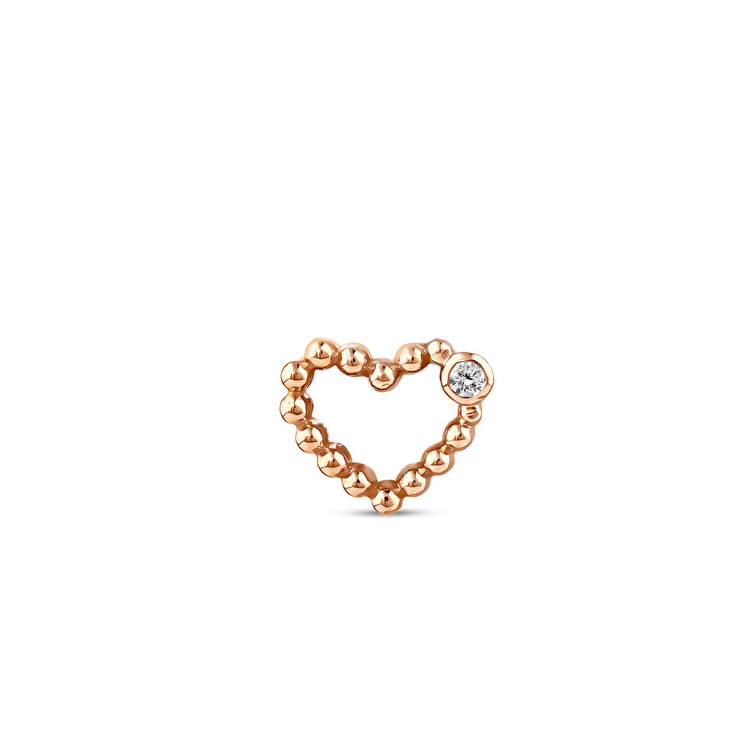 0,01 Karat Pırlanta Cupido Flat Piercing