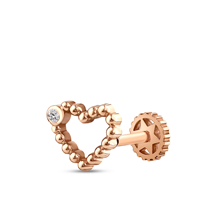 0,01 Karat Pırlanta Cupido Flat Piercing