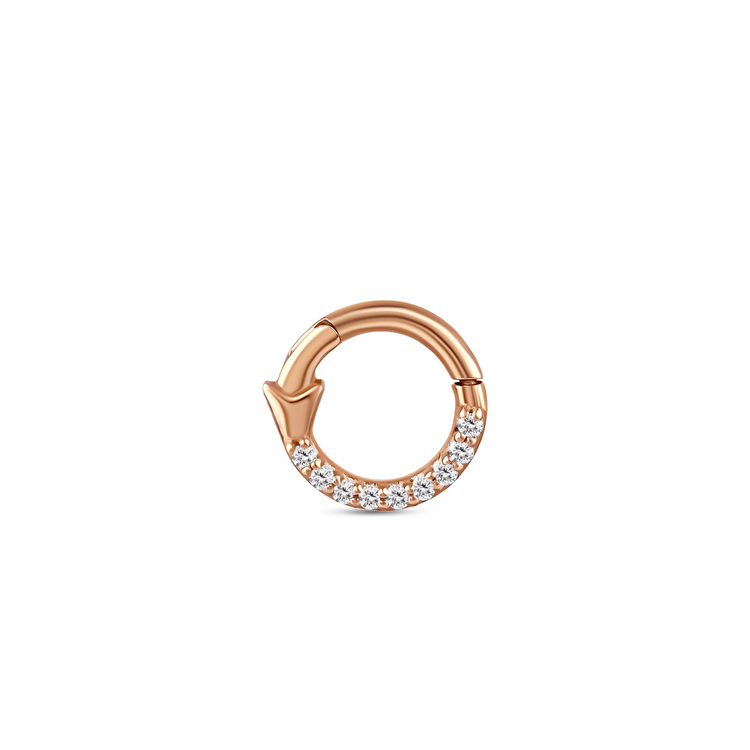 0,03 Karat Pırlanta Hecate Round Flat Piercing