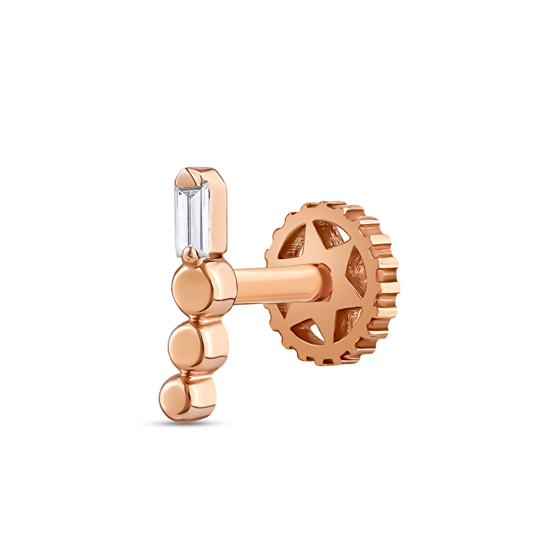 0,02 Karat Pırlanta Nemes Flat Piercing
