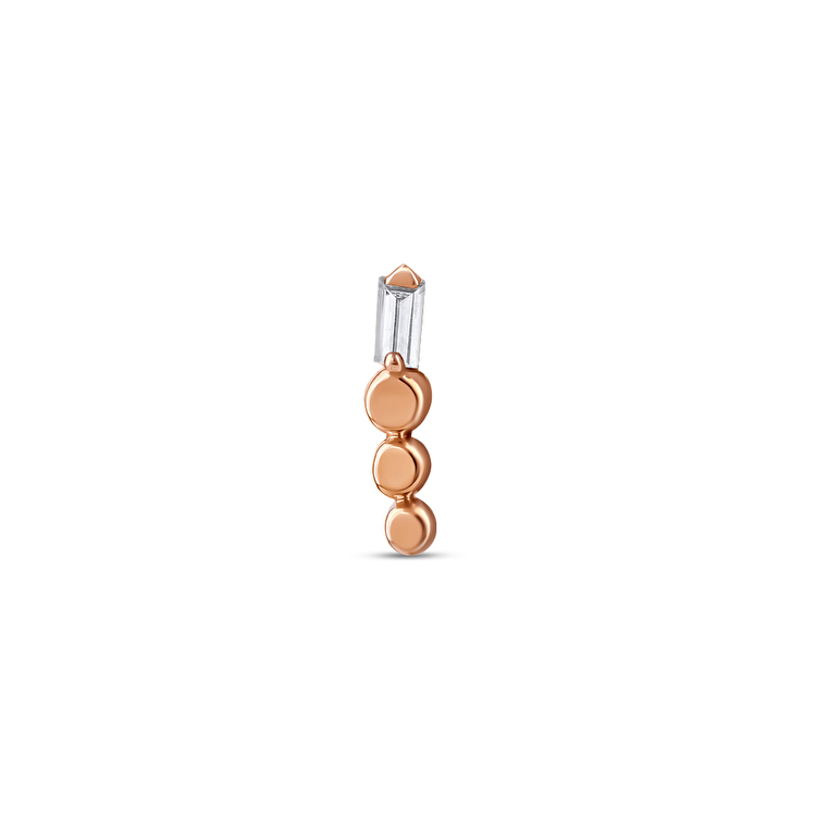 0,02 Karat Pırlanta Nemes Flat Piercing