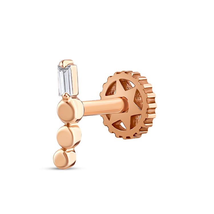 0,02 Karat Pırlanta Nemes Flat Piercing