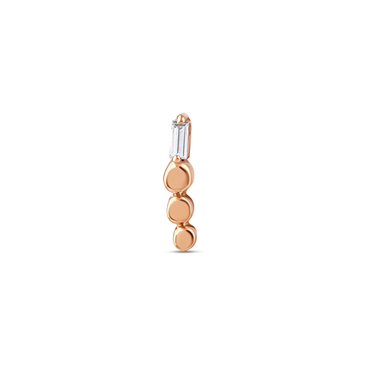0,02 Karat Pırlanta Nemes Flat Piercing