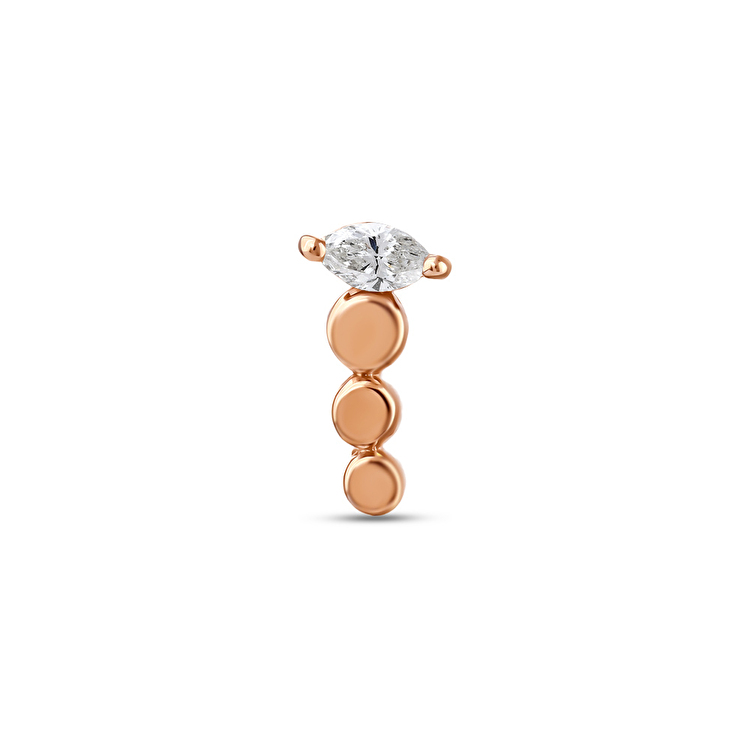 0,04 Karat Pırlanta Nemes Flat Piercing