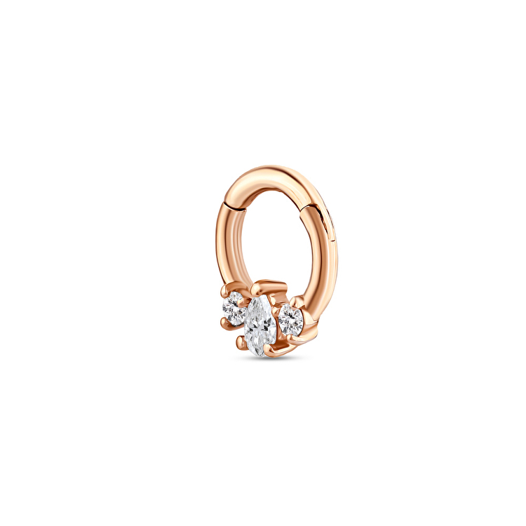 0,08 Karat Pırlanta Whisper Daith Piercing