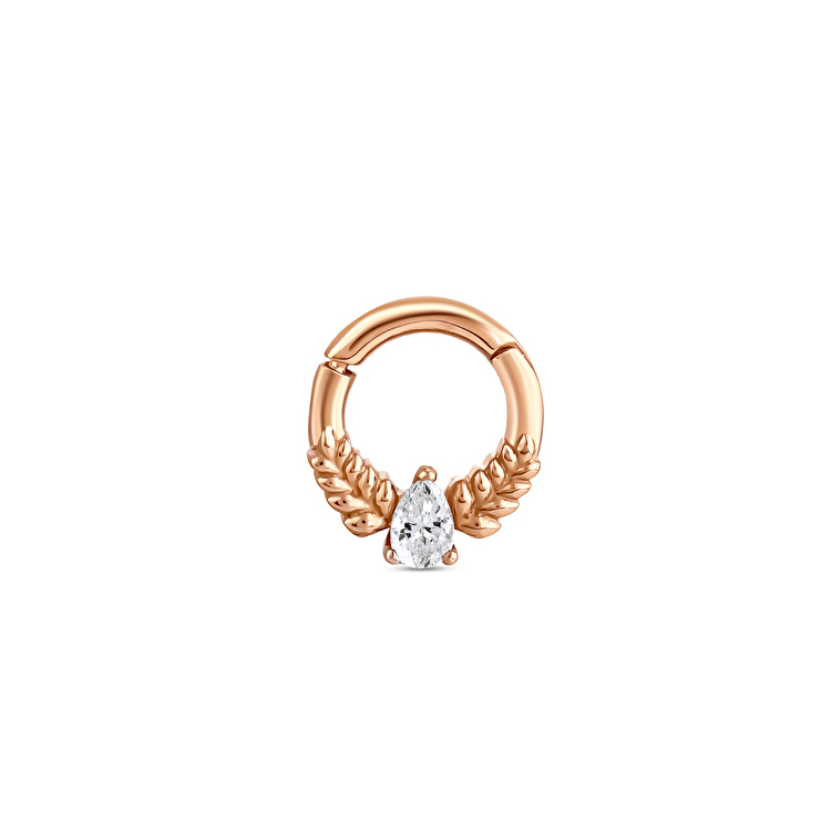 0,07 Karat Pırlanta Spica Daith Piercing