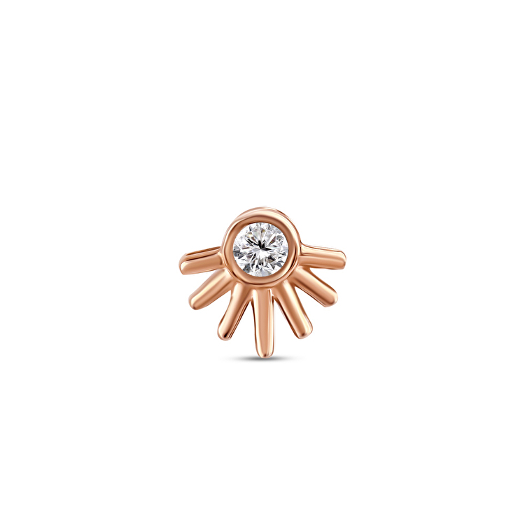 0,02 Karat Pırlanta Elya Tragus Piercing