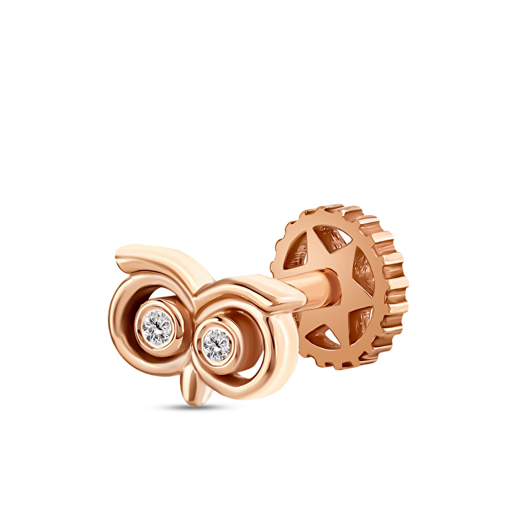 0,01 Karat Pırlanta Athena Tragus Piercing