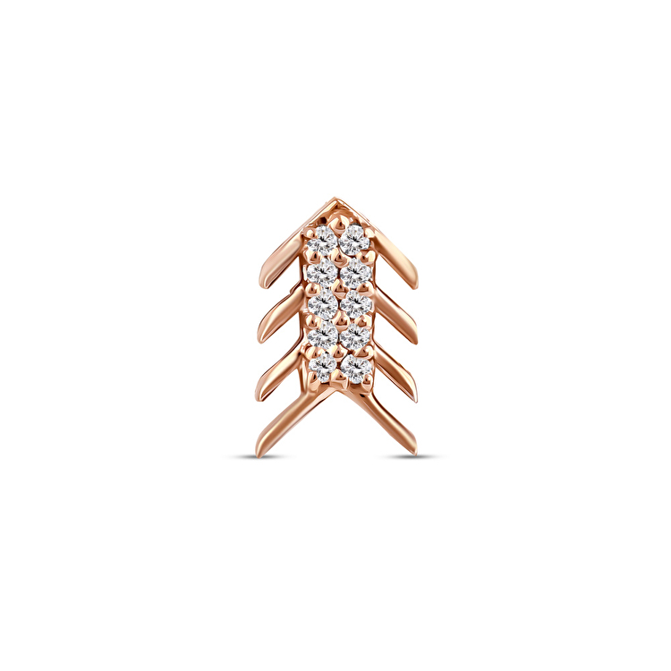 0,02 Karat Pırlanta Tree of Life Tragus Piercing