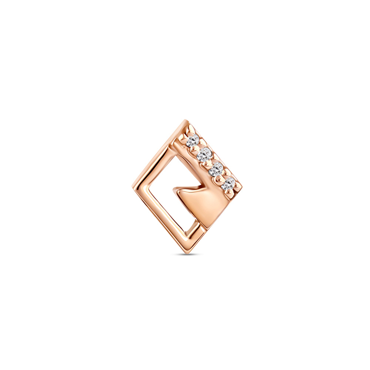 0,01 Karat Pırlanta Love and Unison Tragus Piercing