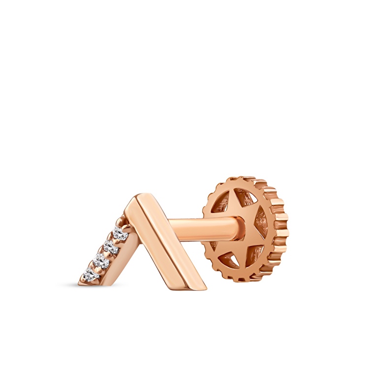 0,01 Karat Pırlanta Water Tragus Piercing