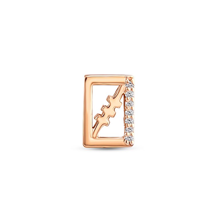 0,02 Karat Pırlanta Sandikli Tragus Piercing