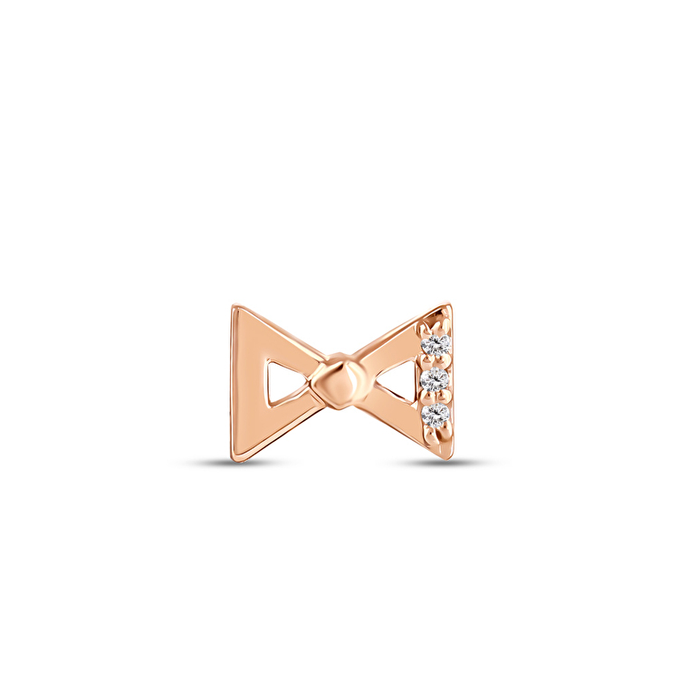 0,01 Karat Pırlanta Saç Bağı Tragus Piercing