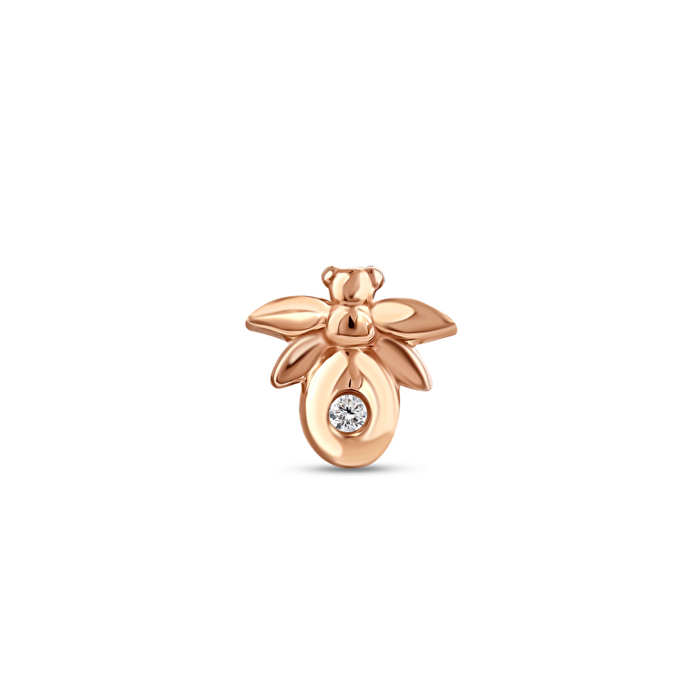 0,01 Karat Pırlanta Queen Bee Tragus Piercing