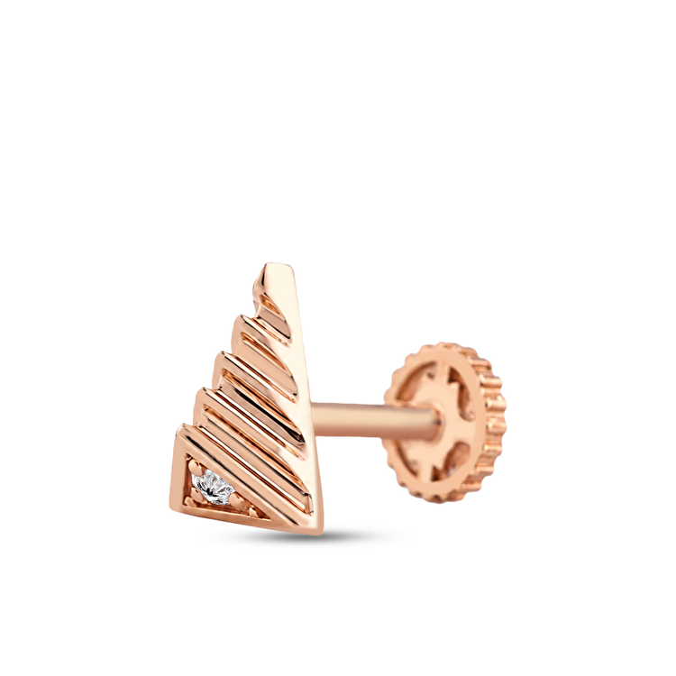 0,02 Karat Pırlanta Nemes Tragus Piercing